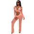 Cover Up High Waist Bottoms & Hooded Top #Pink #Two Piece